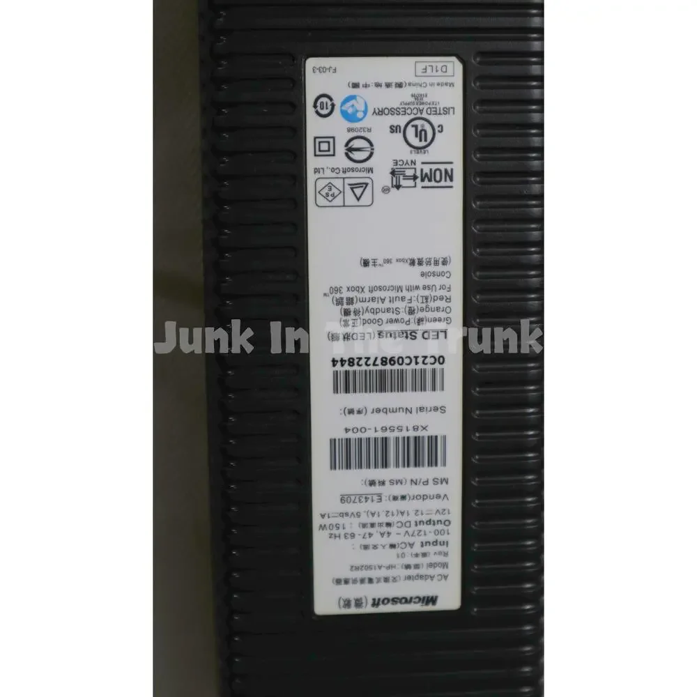 Microsoft Ac adapter Xbox 360